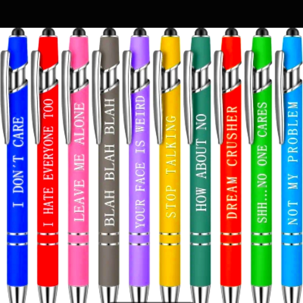 Funny & Sassy Snarky Quote Pens (Pick 2)